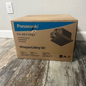 Panasonic WhisperCeiling DC Ventilation Fan in Brown Box